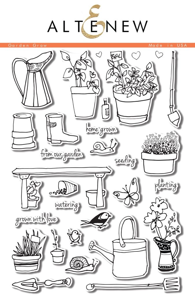 Clear Stamps Garden Grow