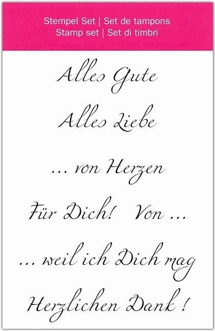 Clear Stamp Alles Gute