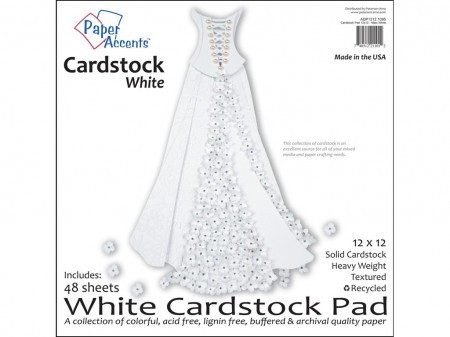 Scrapbooking-Cardstock White 12 x 12"