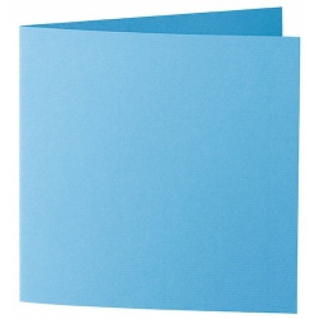 Karten/Couvert 5er Set quadratisch klein Marienblau