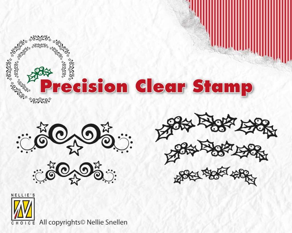 Clear Stamp Precision Starswirls - Holly