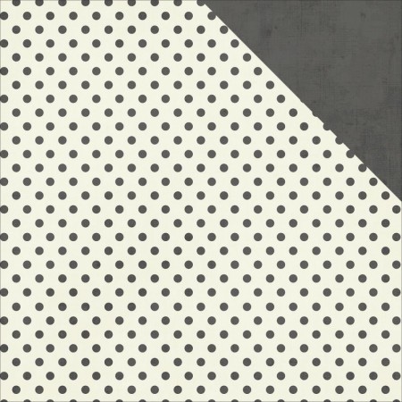 Scrapbooking-Papier Charcoal Dots / Linen