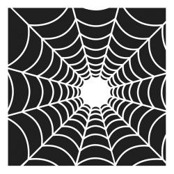 Stencilschablone 6x6 Spider's Web