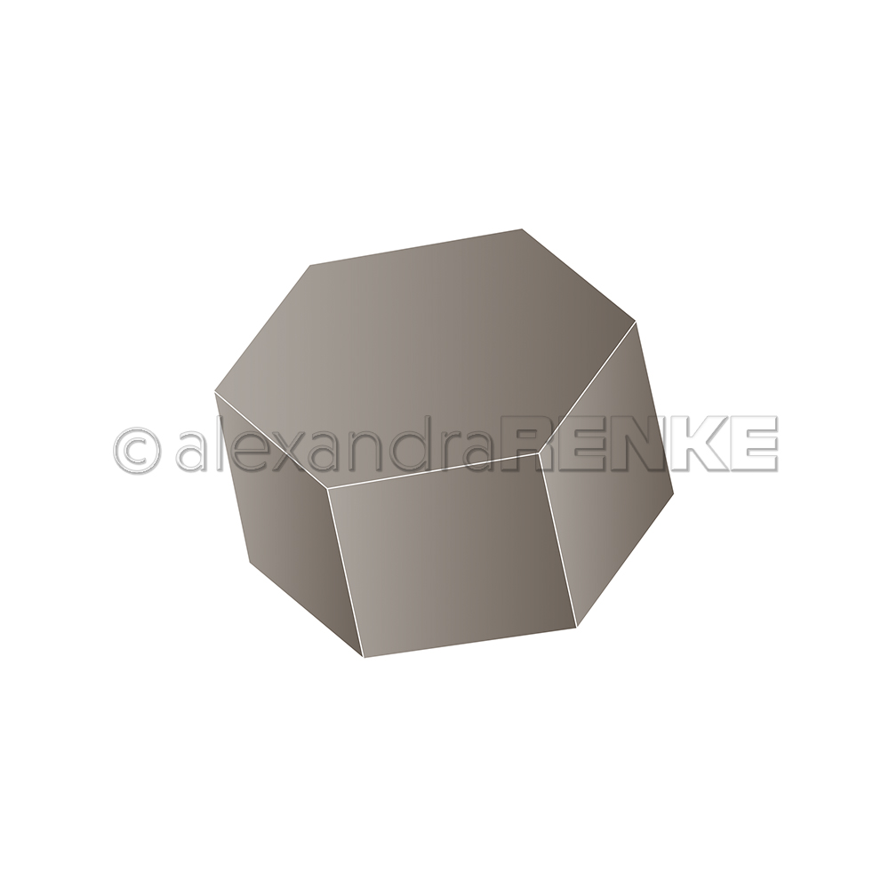 Stanzschablone 'Hexagonbox' 
