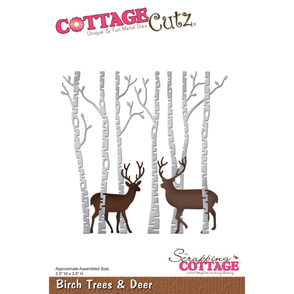 Stanzschablone Birch Trees & Deer