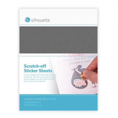 Scratch-off Sticker Sheets Silber
